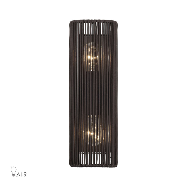2 Light English Bronze Ada Sconce by Livex Lighting