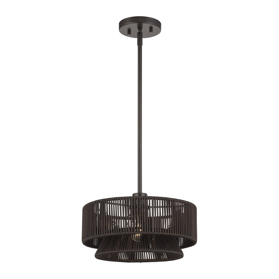 1 Light English Bronze Pendant
