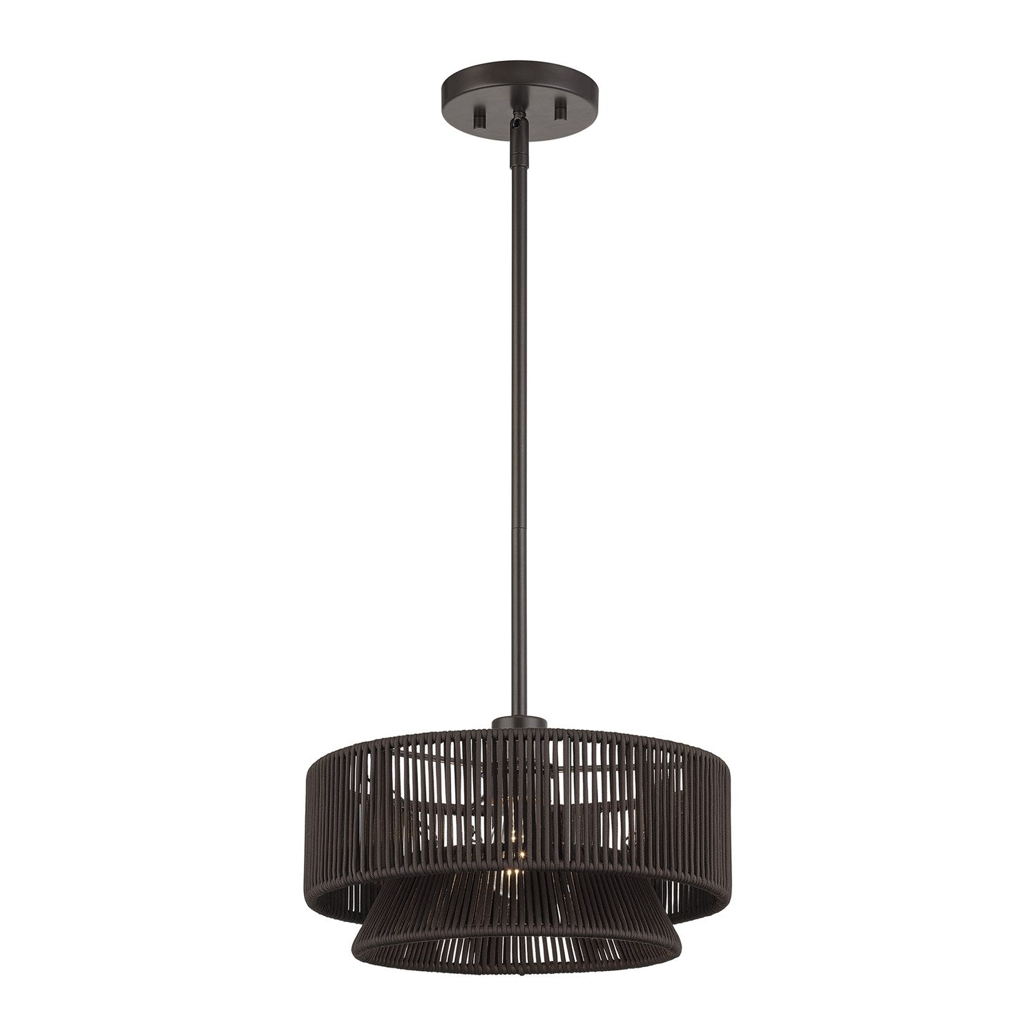 1 Light English Bronze Pendant