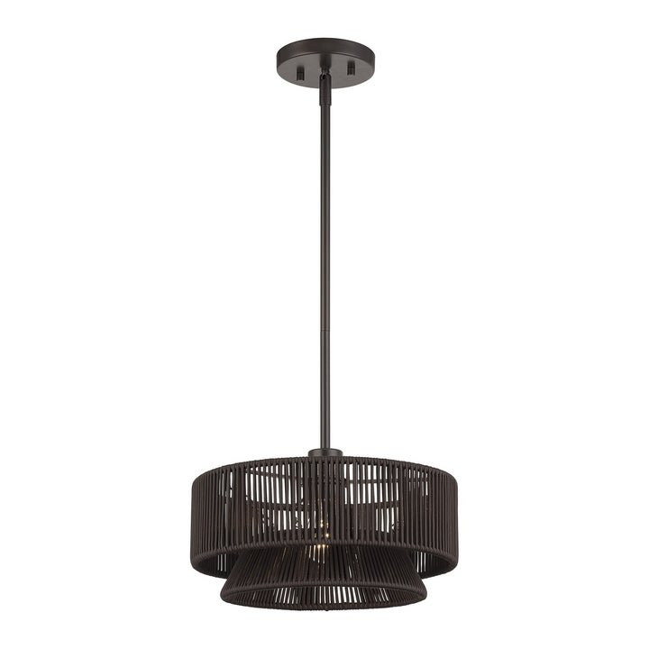1 Light English Bronze Pendant