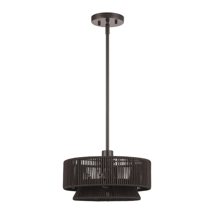 1 Light English Bronze Pendant