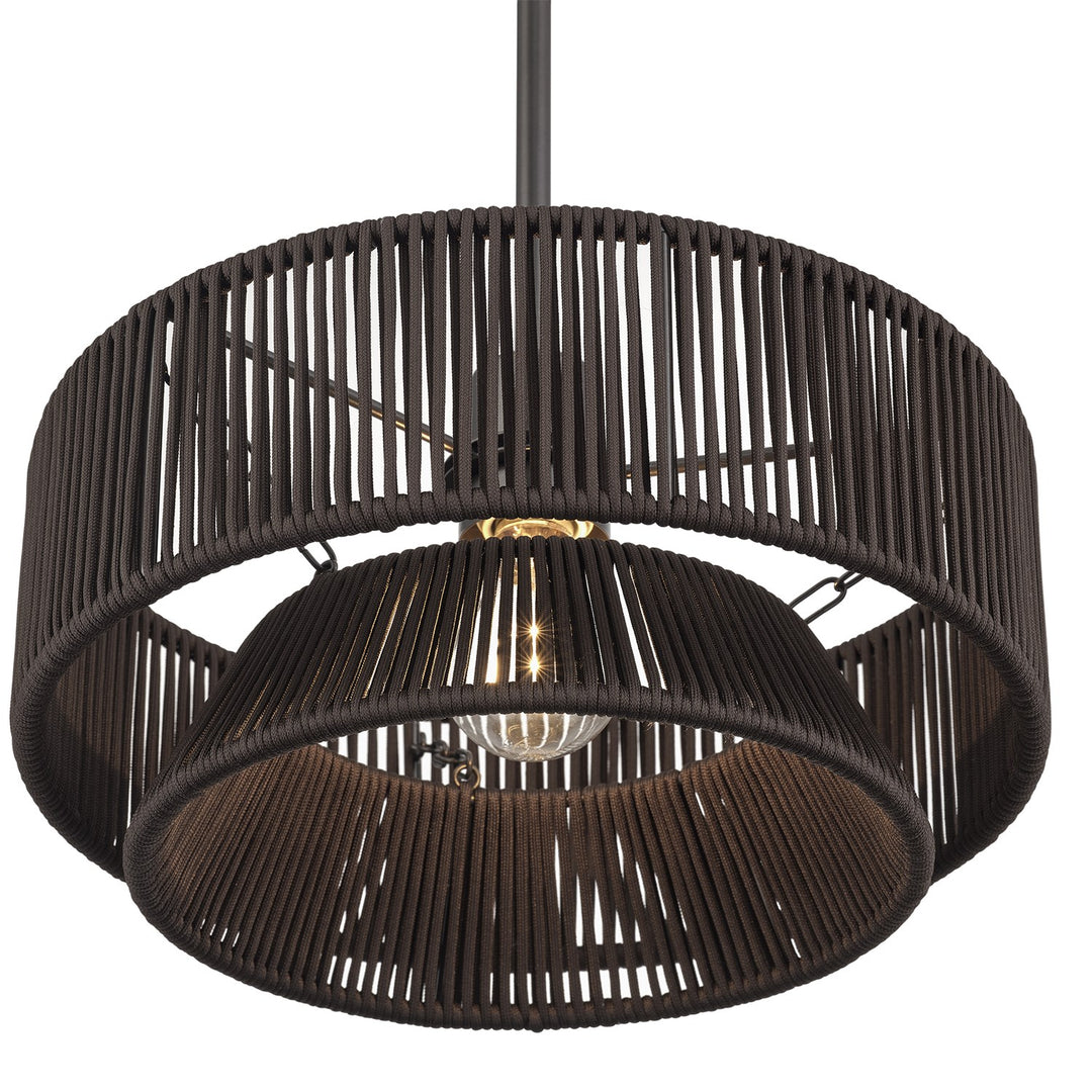 1 Light English Bronze Pendant