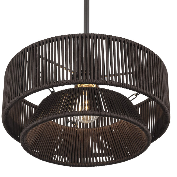 1 Light English Bronze Pendant