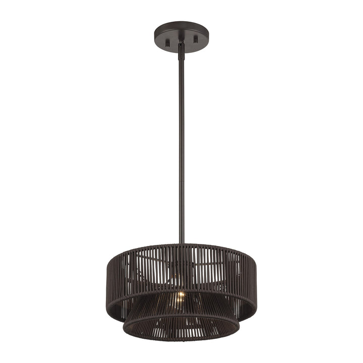1 Light English Bronze Pendant