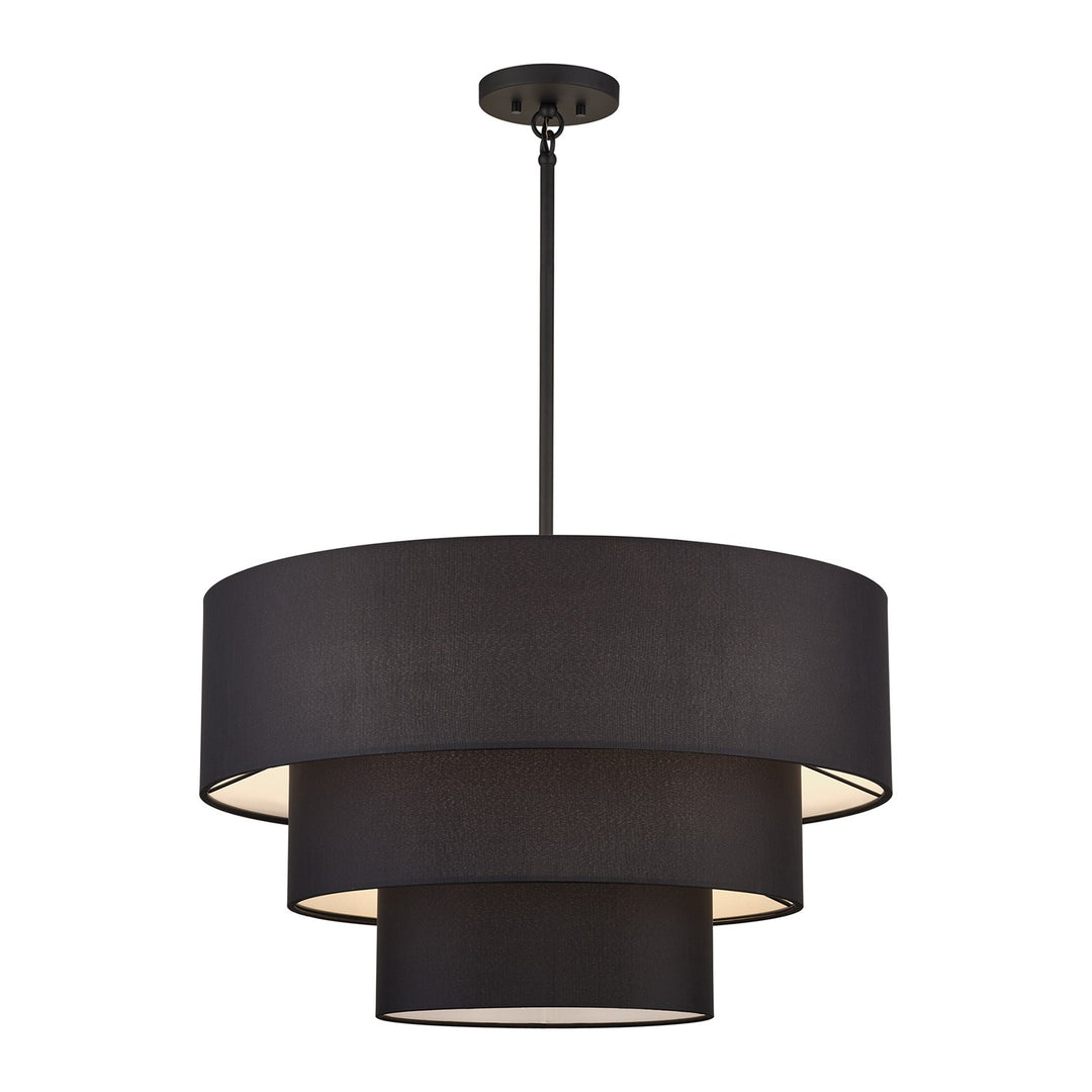 5 Light Black Medium Pendant Chandelier