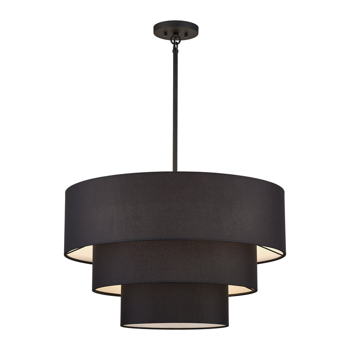 5 Light Black Medium Pendant Chandelier