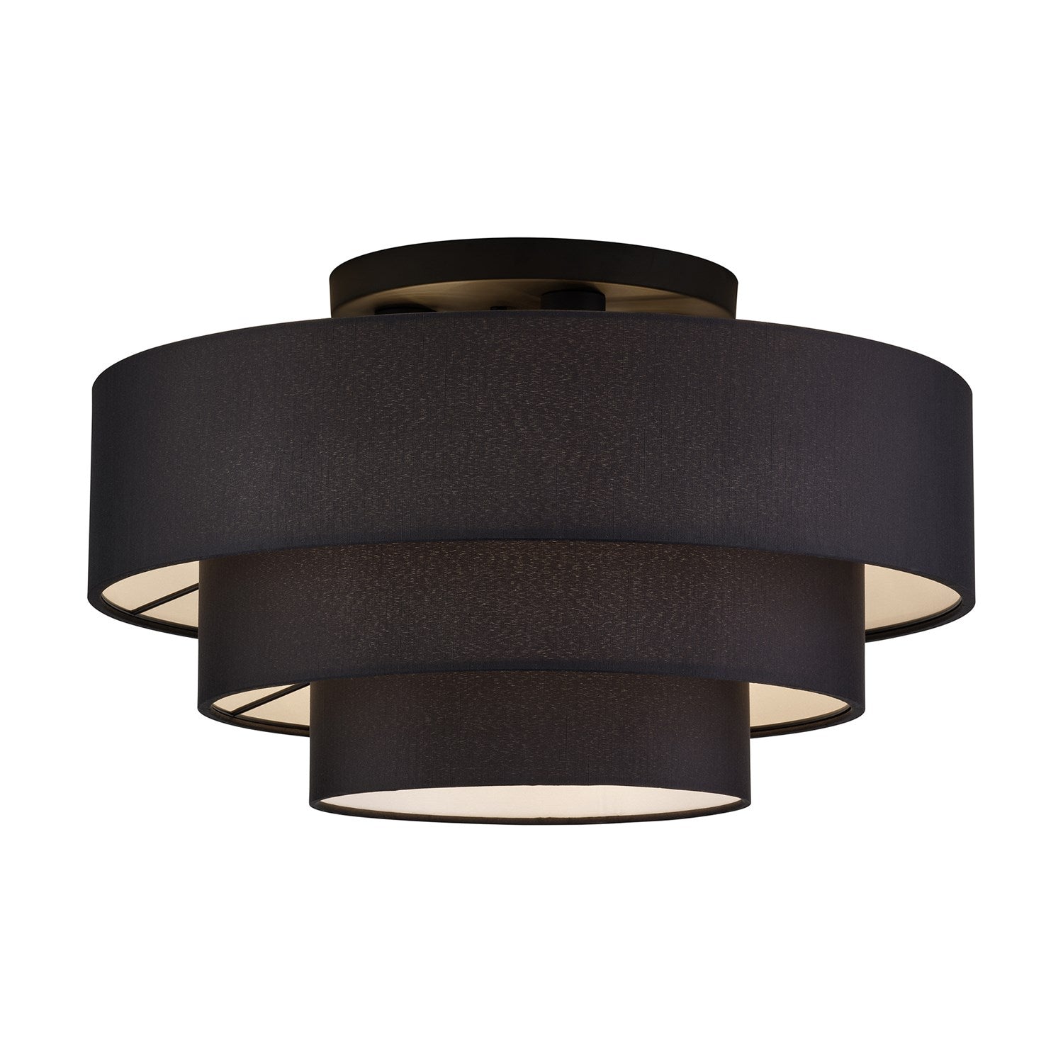 4 Light Black Extra Large Semi-Flush by Livex Lighting