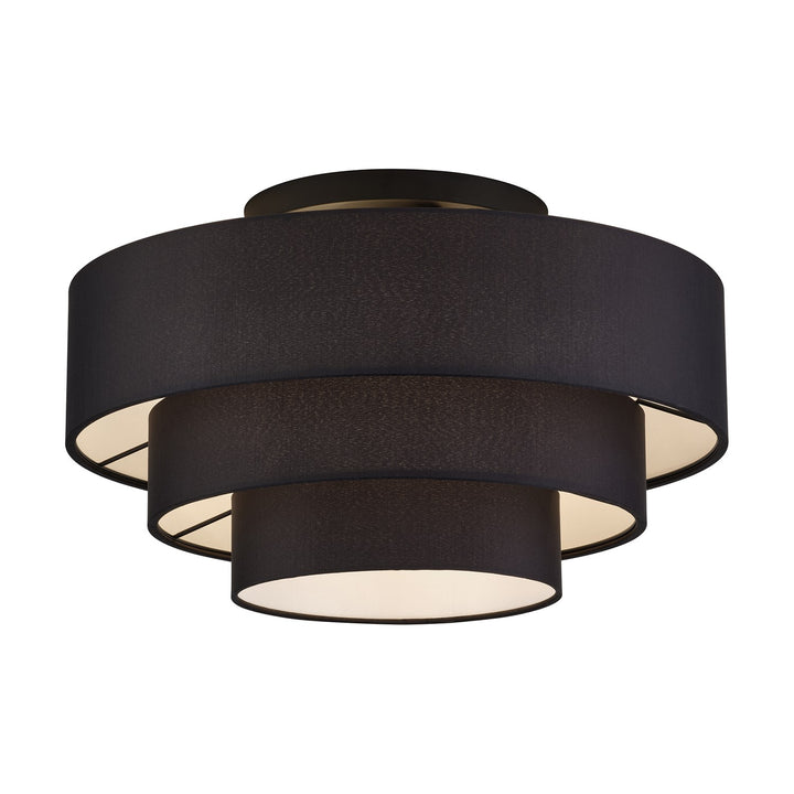 4 Light Black Extra Large Semi-Flush