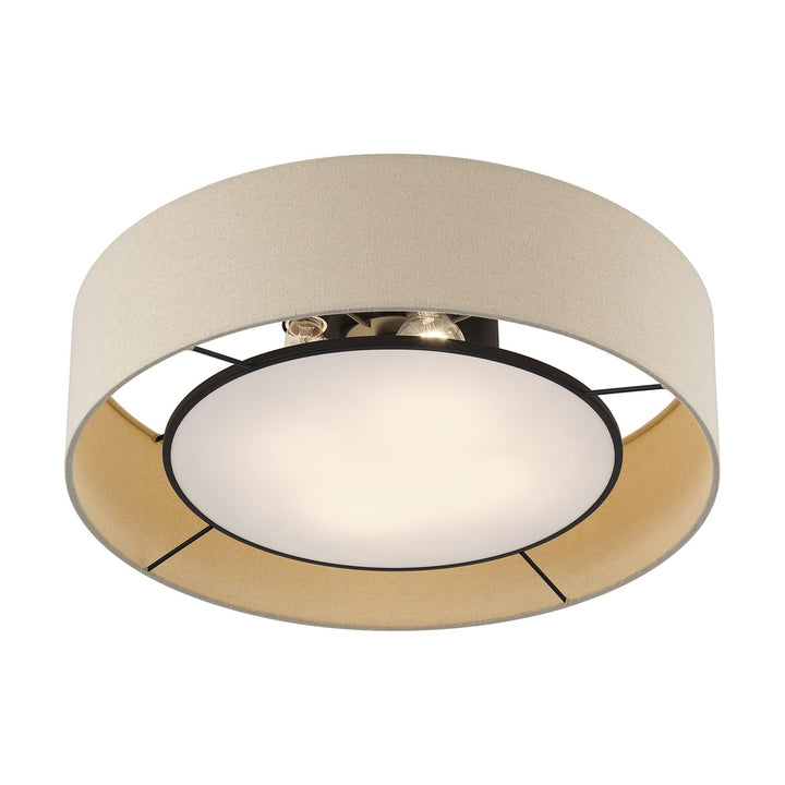 4 Light Bronze Large Semi-Flush