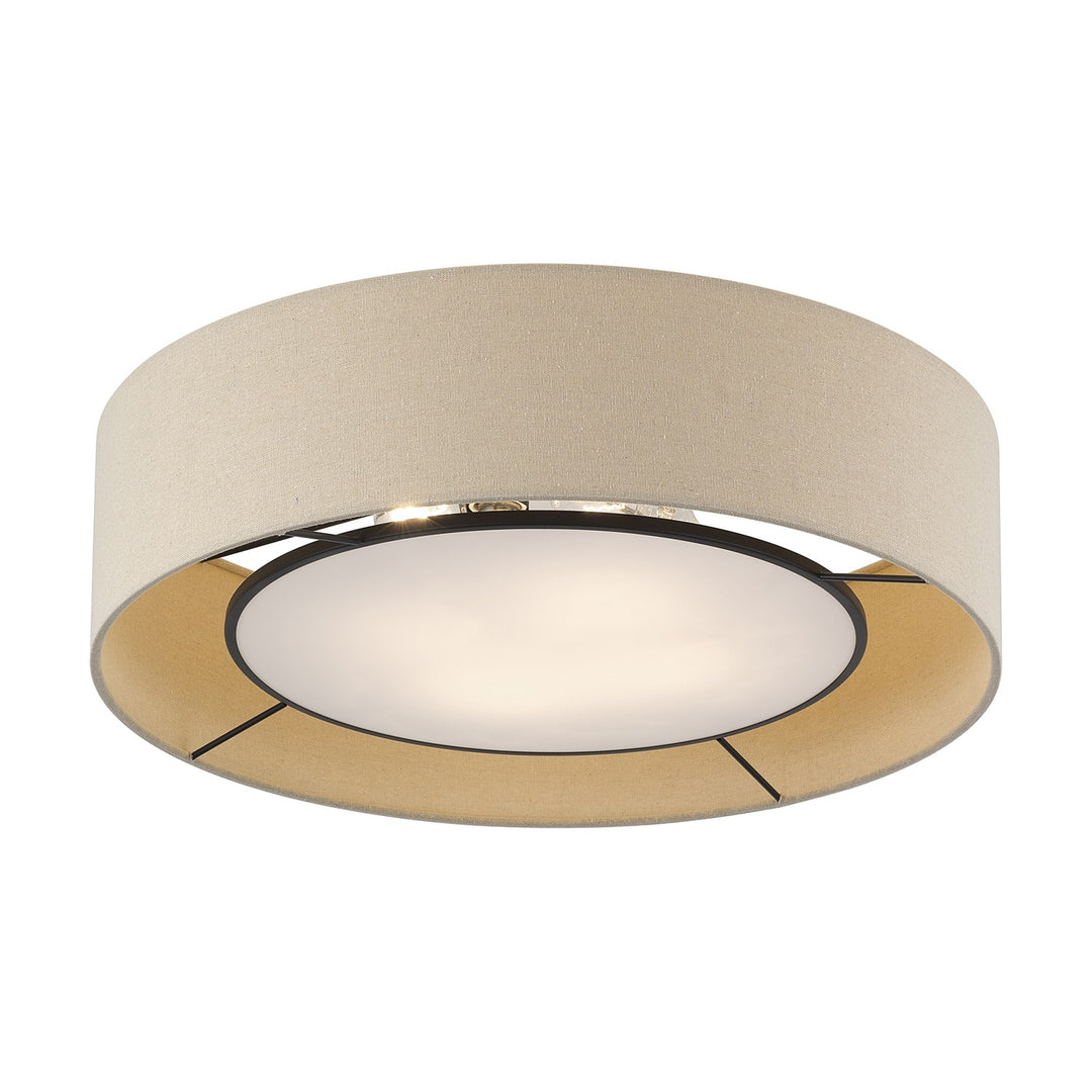 4 Light Bronze Large Semi-Flush