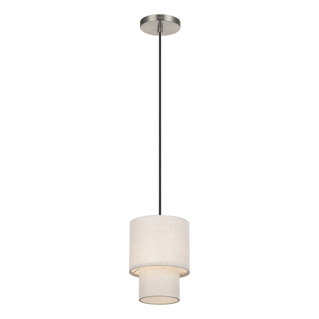 1 Light Brushed Nickel Mini Pendant