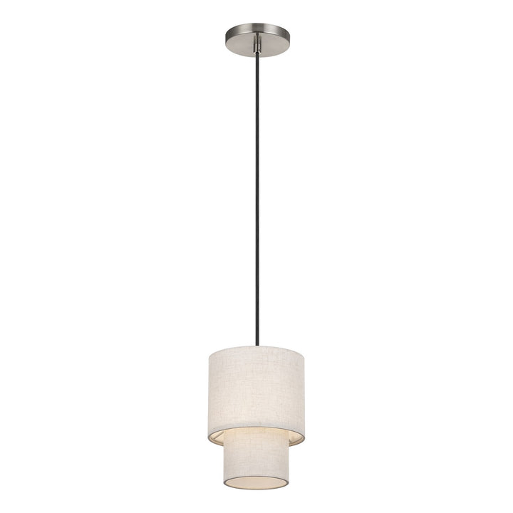 1 Light Brushed Nickel Mini Pendant