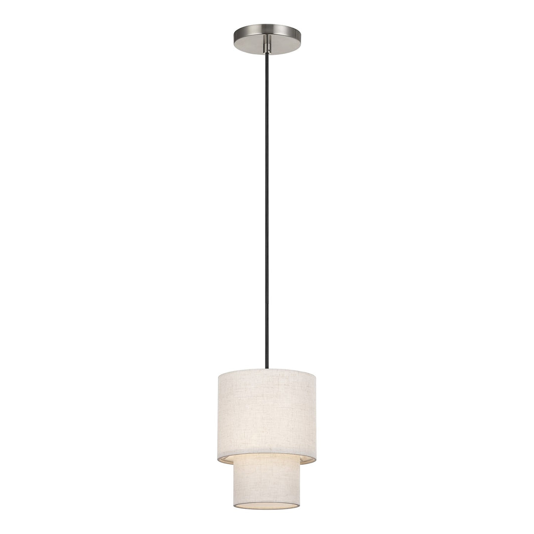 1 Light Brushed Nickel Mini Pendant