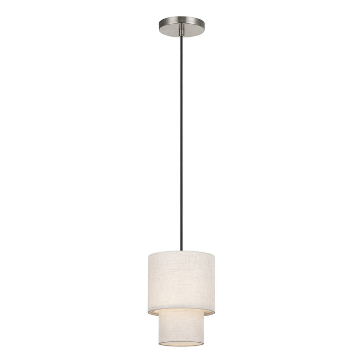 1 Light Brushed Nickel Mini Pendant