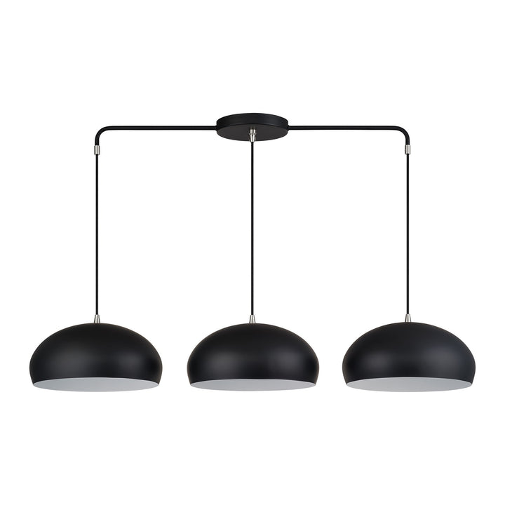3 Light Black Extra Large Linear Chandelier