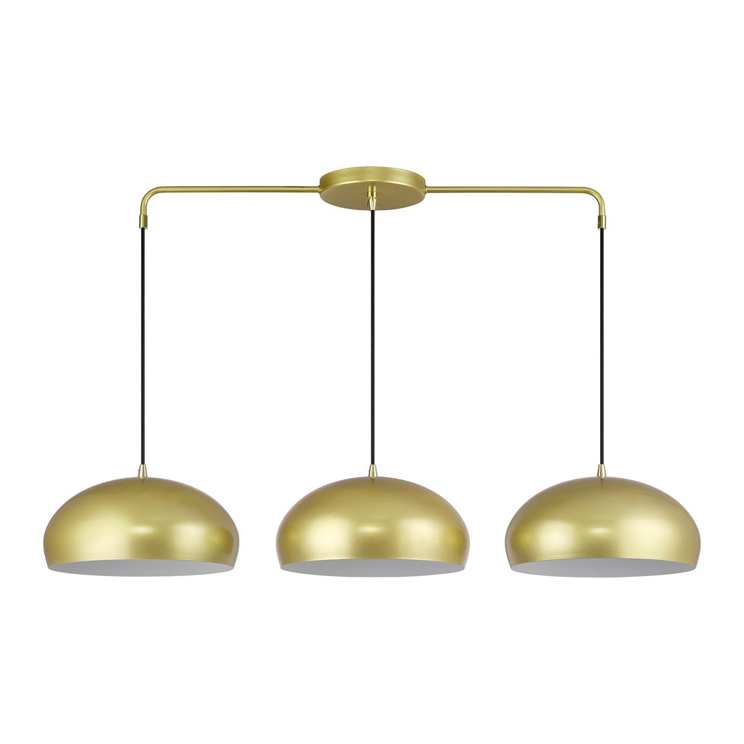3 Light Soft Gold Extra Large Linear Chandelier