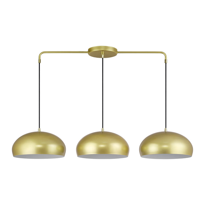 3 Light Soft Gold Extra Large Linear Chandelier