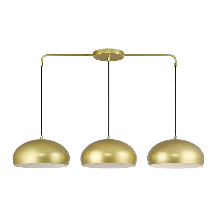 3 Light Soft Gold Extra Large Linear Chandelier