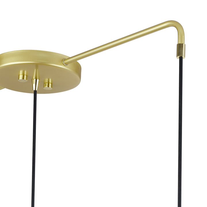3 Light Soft Gold Extra Large Linear Chandelier