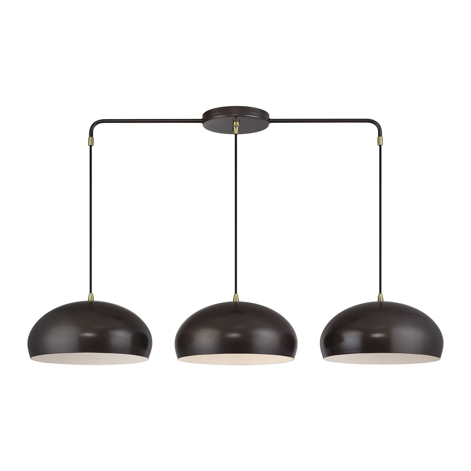 3 Light English Bronze Extra Large Linear Chandelier