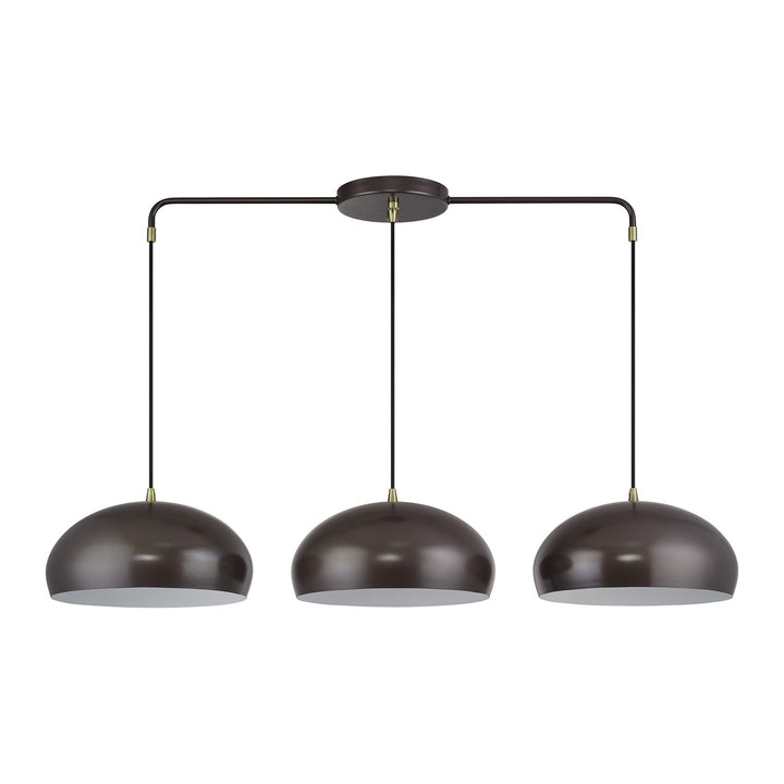 3 Light English Bronze Extra Large Linear Chandelier