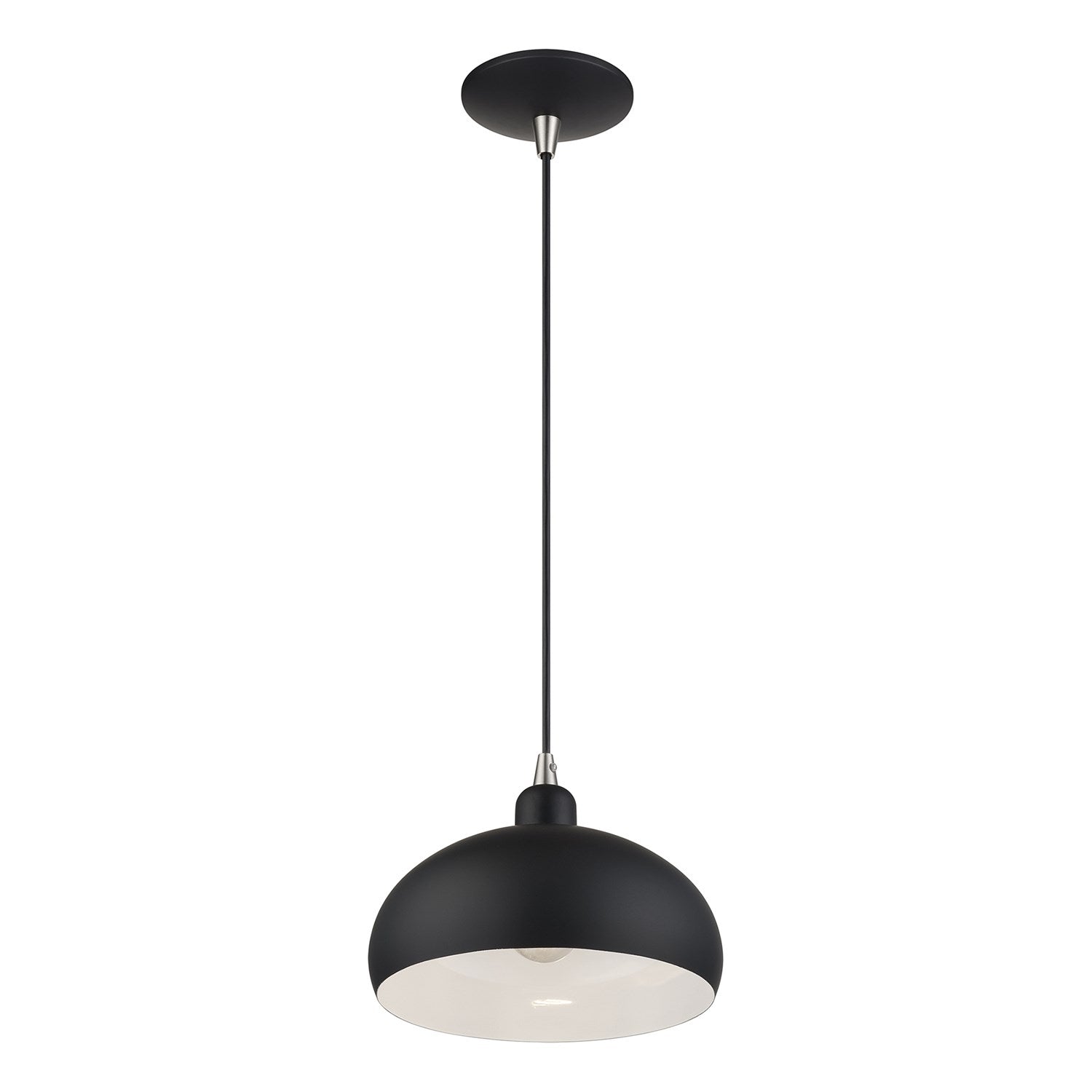 1 Light Black Pendant