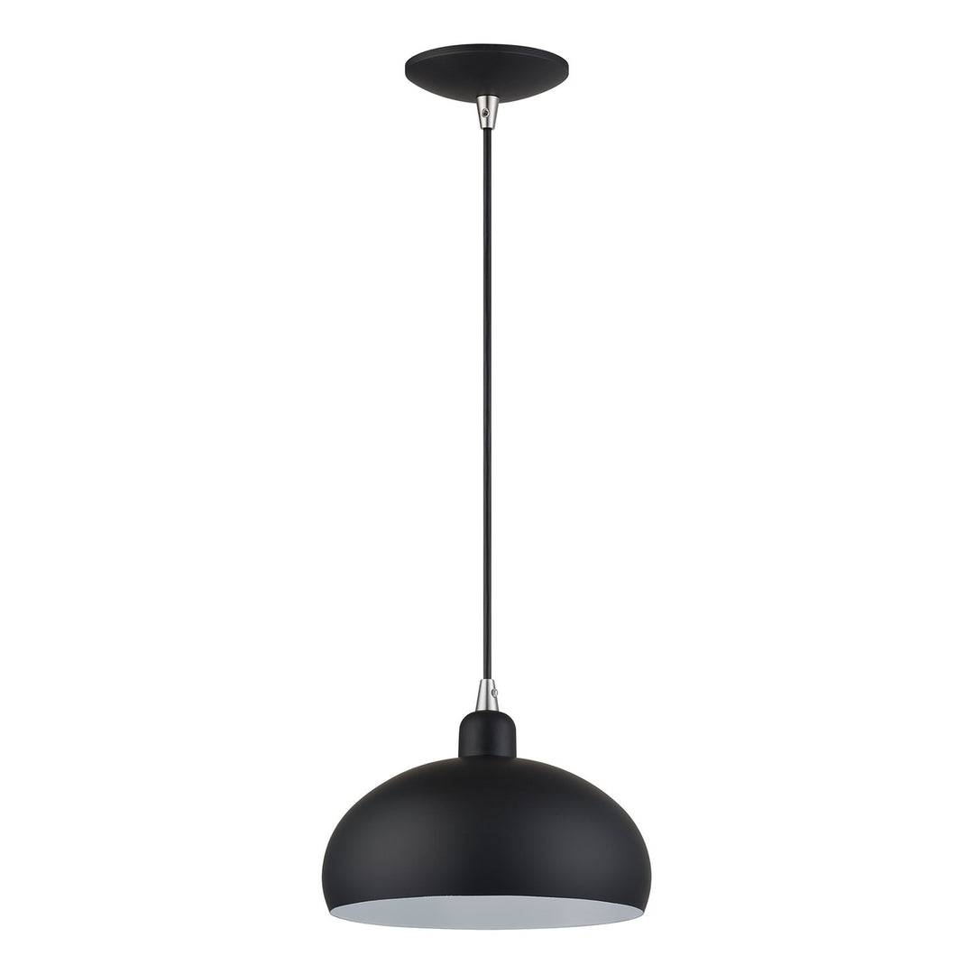 1 Light Black Pendant