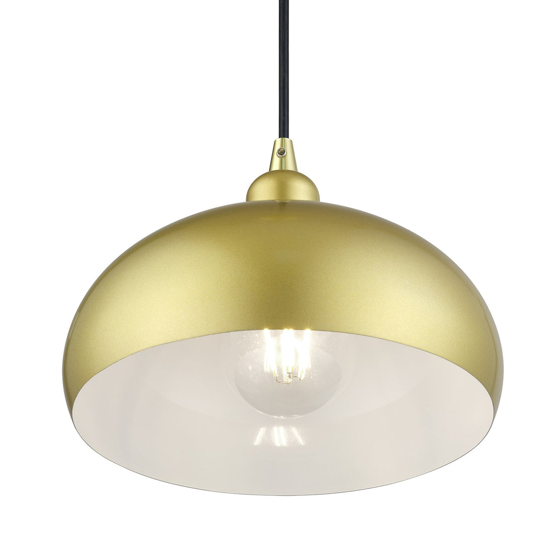 1 Light Soft Gold Pendant