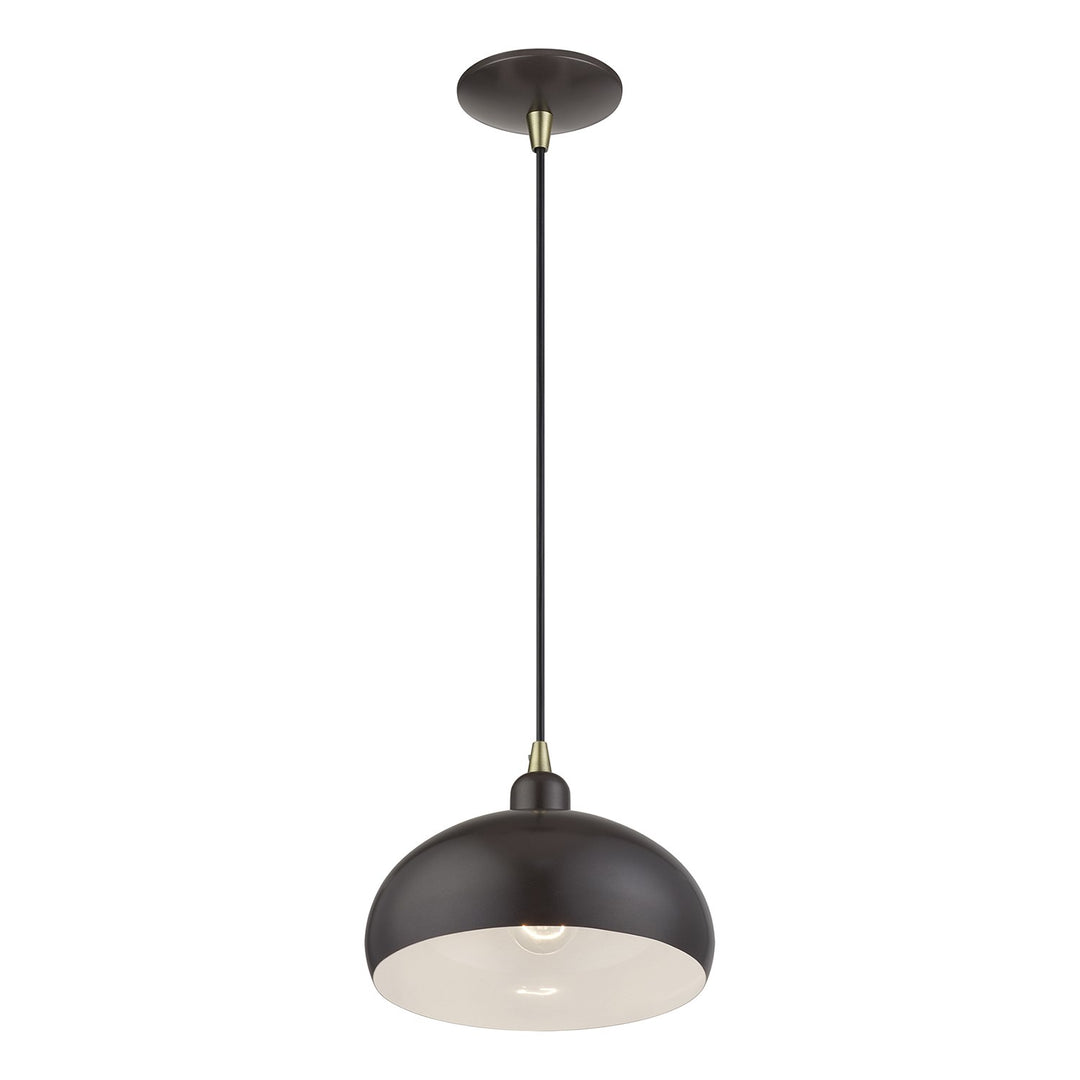 1 Light English Bronze Pendant