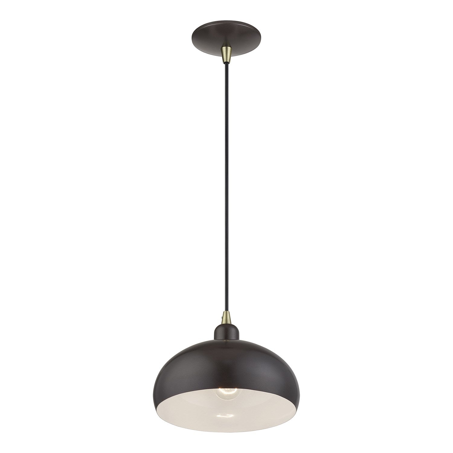 1 Light English Bronze Pendant