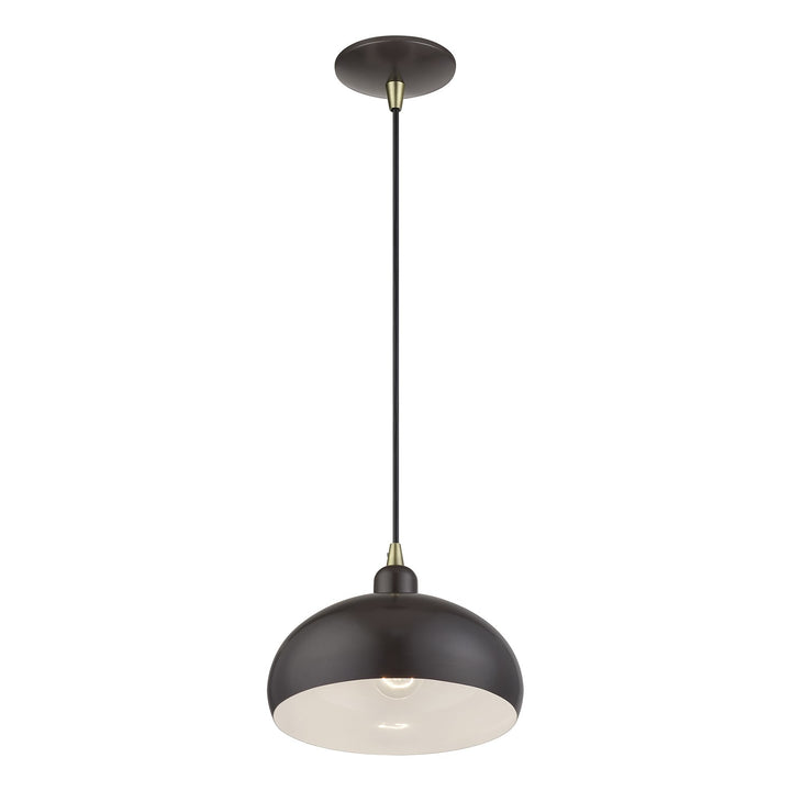 1 Light English Bronze Pendant