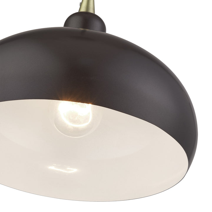 1 Light English Bronze Pendant