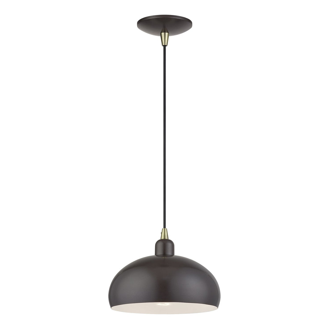 1 Light English Bronze Pendant