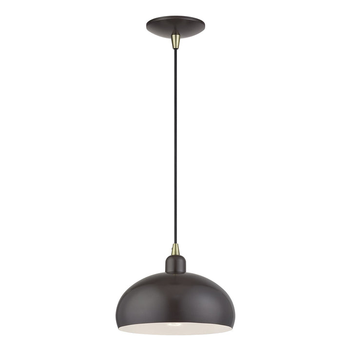 1 Light English Bronze Pendant