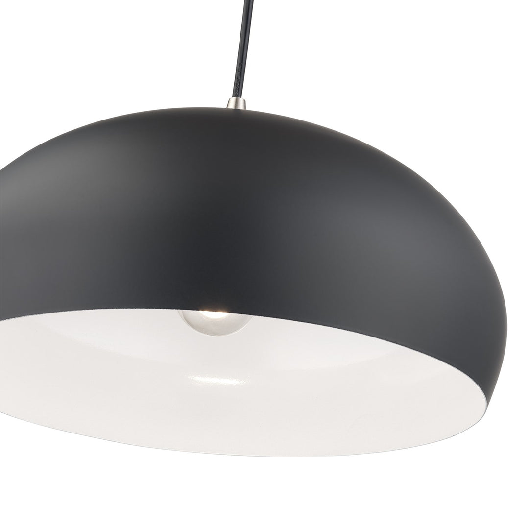 1 Light Black Pendant