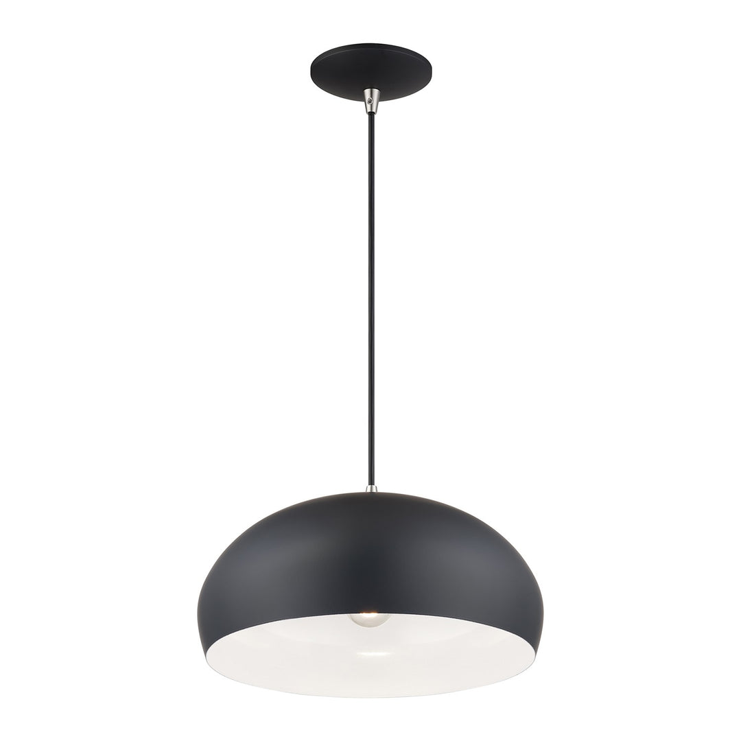 1 Light Black Pendant
