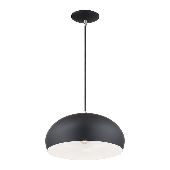 1 Light Black Pendant