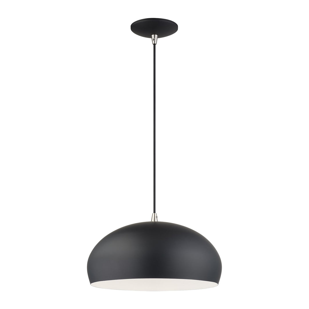 1 Light Black Pendant