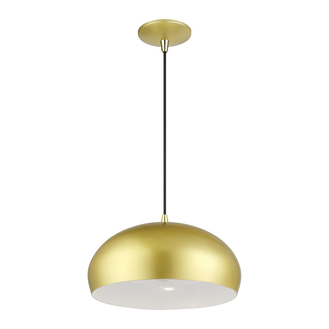 1 Light Soft Gold Pendant