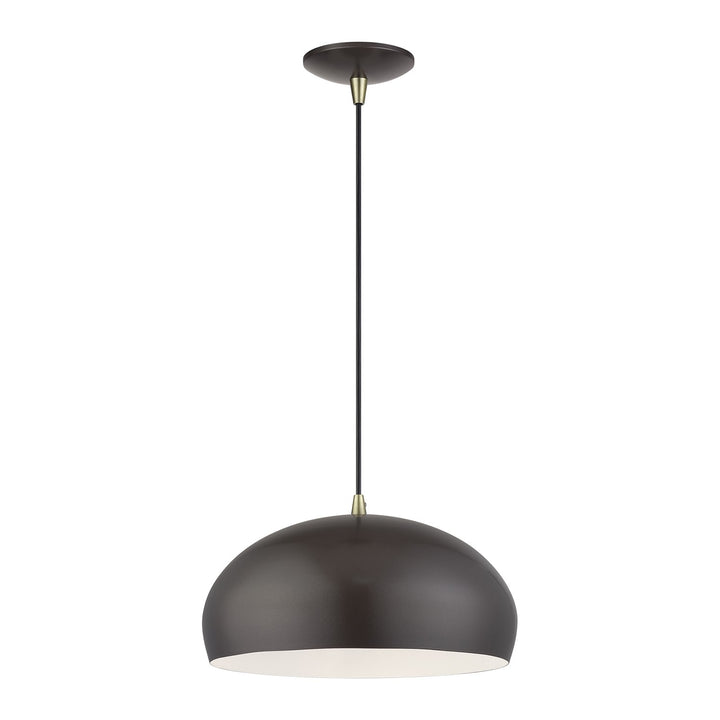 1 Light English Bronze Pendant