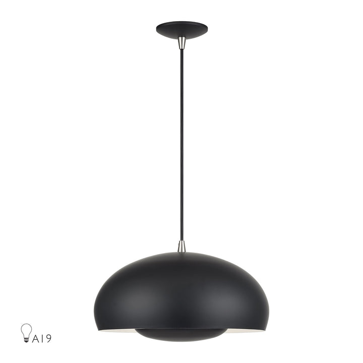 3 Light Black Pendant by Livex Lighting