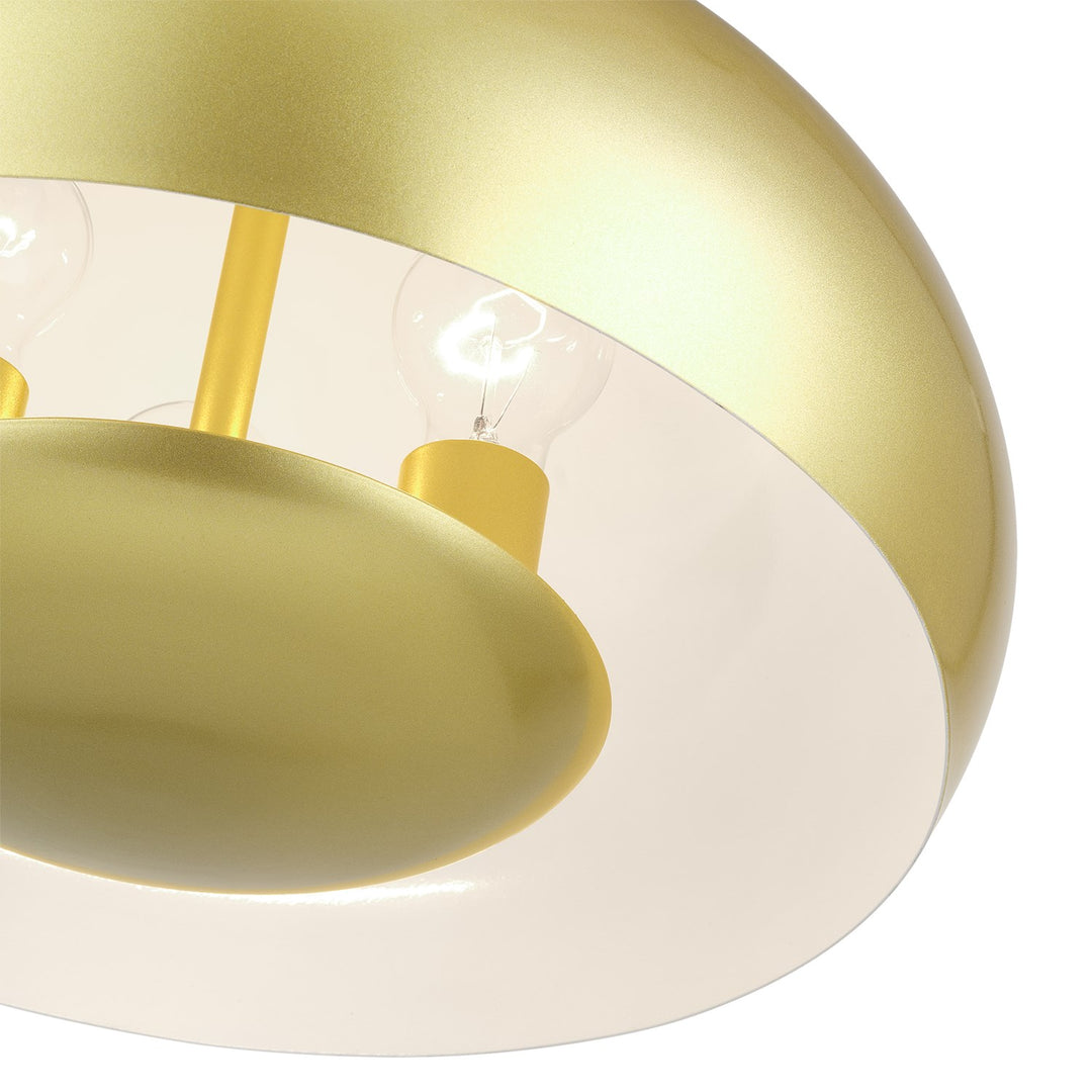 3 Light Soft Gold Pendant