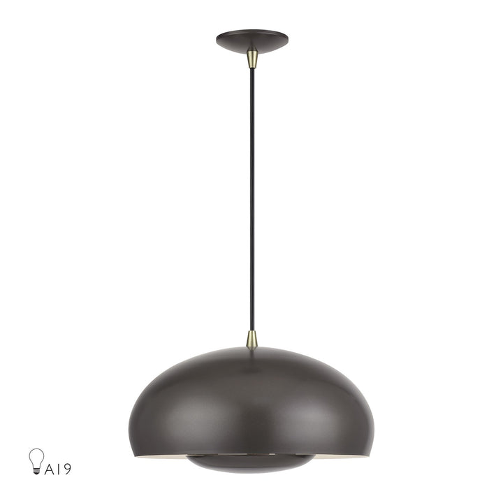 3 Light English Bronze Pendant by Livex Lighting