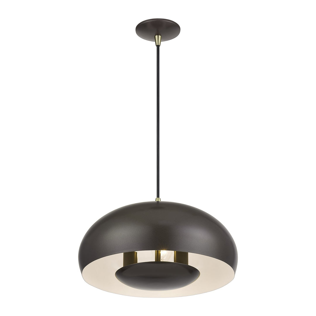 3 Light English Bronze Pendant
