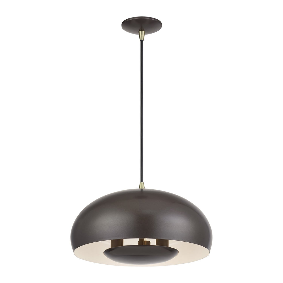 3 Light English Bronze Pendant