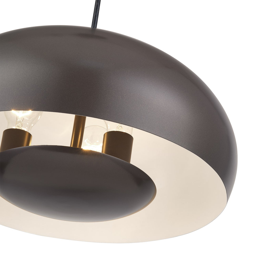 3 Light English Bronze Pendant