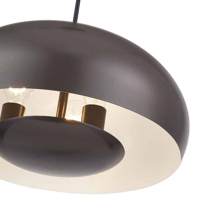 3 Light English Bronze Pendant
