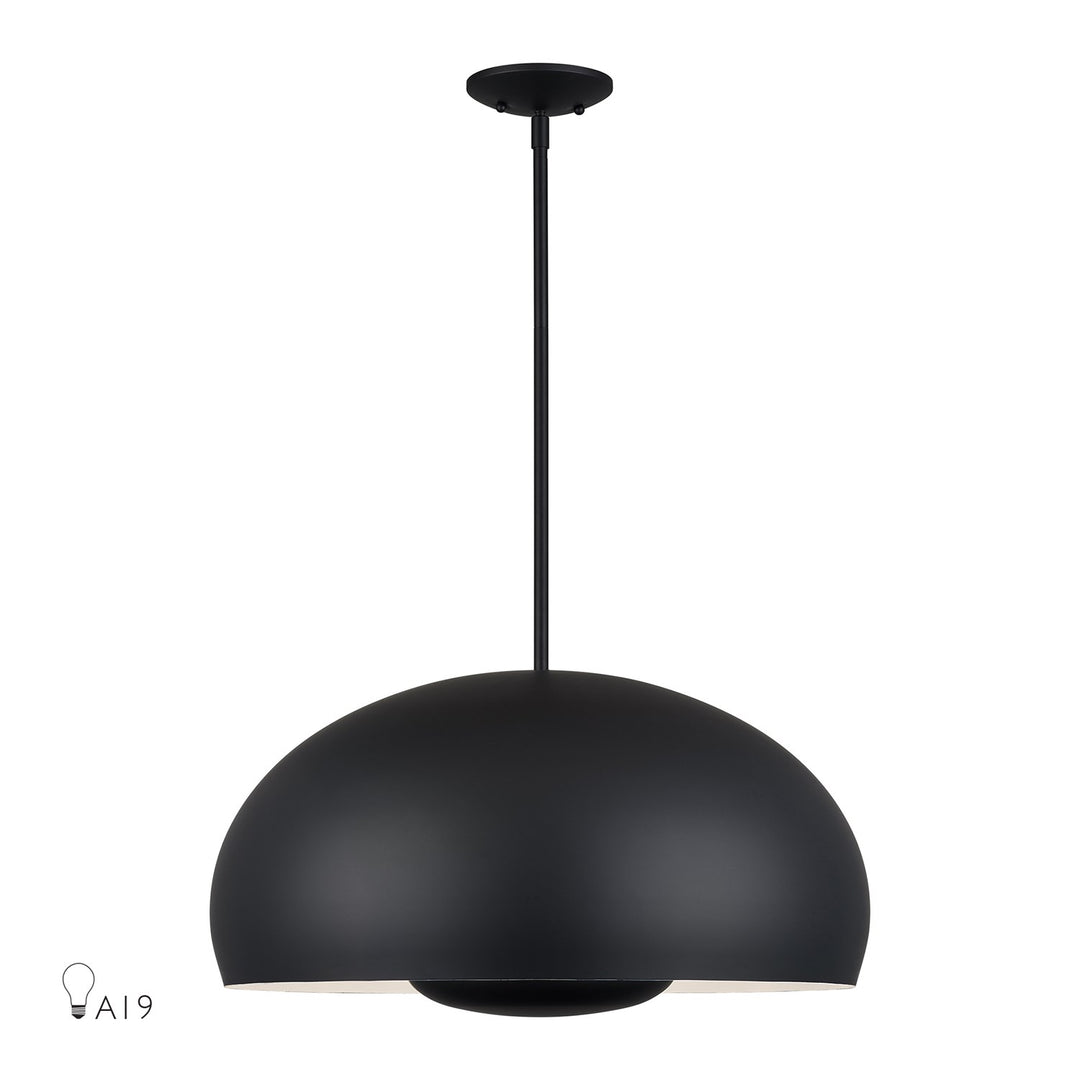 4 Light Black Pendant by Livex Lighting