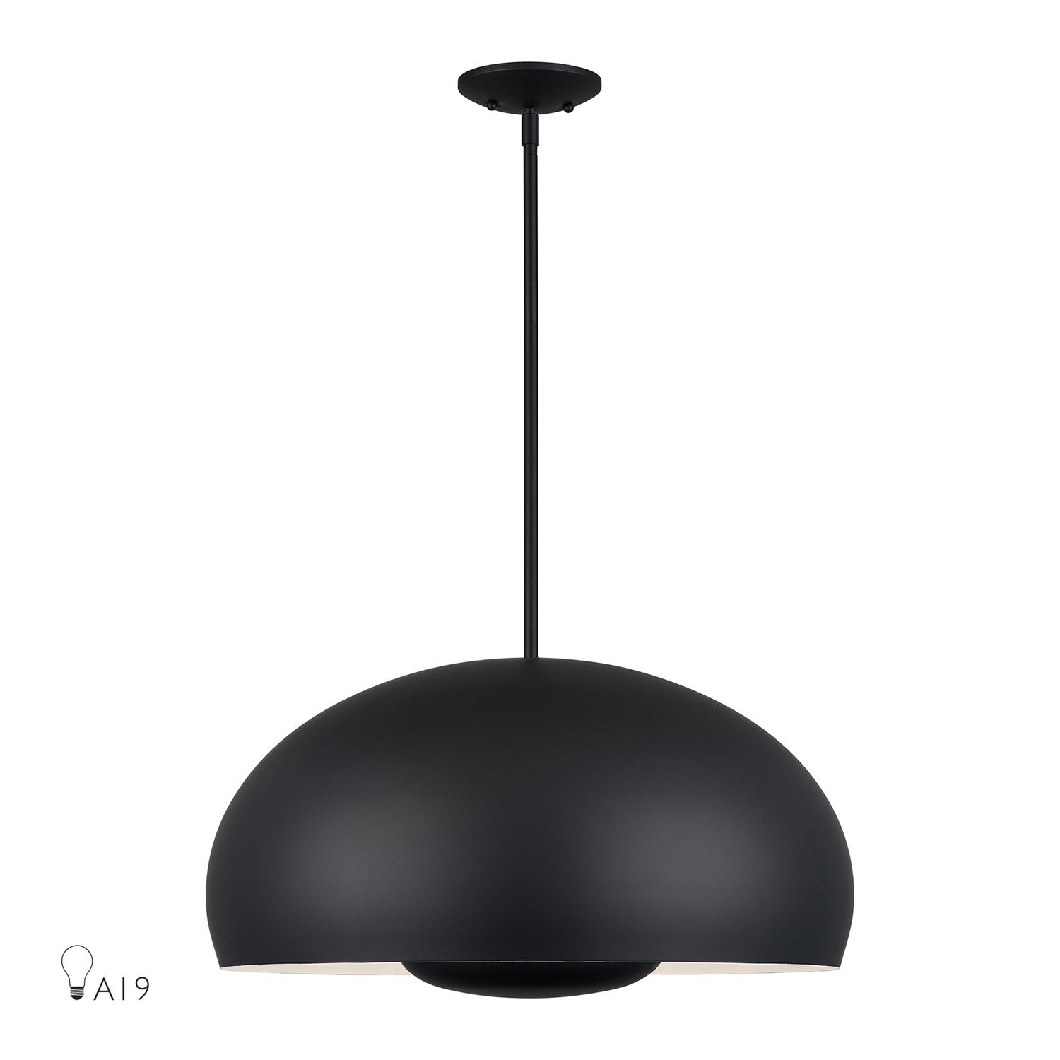 4 Light Black Pendant by Livex Lighting