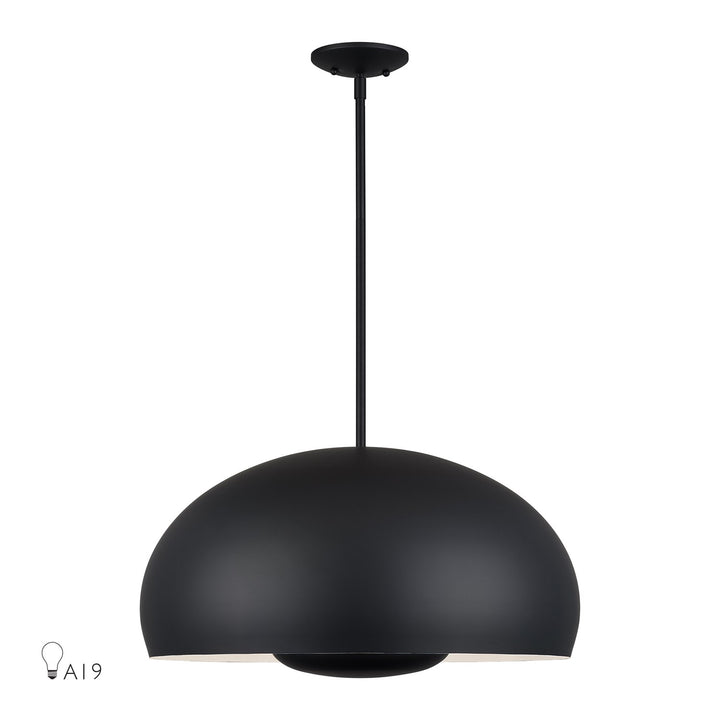 4 Light Black Pendant by Livex Lighting